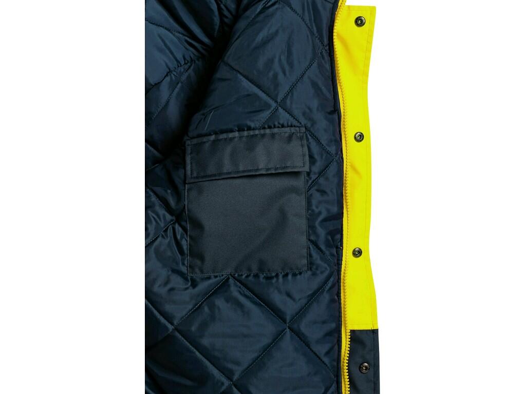 GIACCA ALTA VISIBILE CXS OXFORD, IMBOTTITA, DA UOMO, GIALLO-BLU 