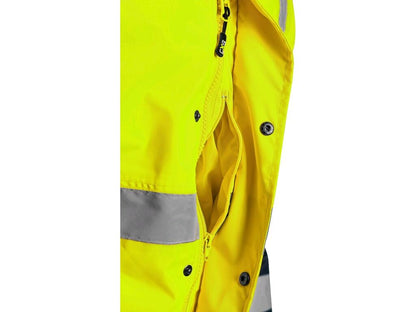 GIACCA ALTA VISIBILE CXS OXFORD, IMBOTTITA, DA UOMO, GIALLO-BLU 