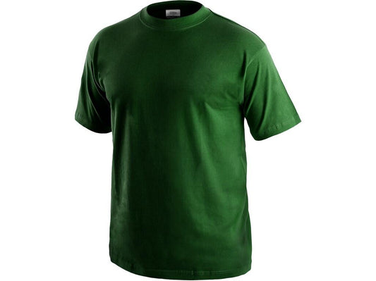 T-SHIRT DANIEL, MANCHES COURTES, VERT BOUTEILLE 