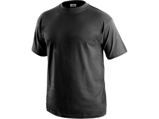 T-SHIRT DANIEL, MANCHES COURTES, NOIR 