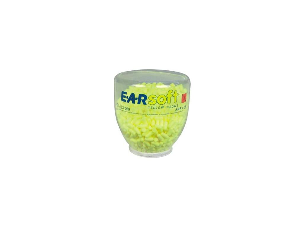 EAR PLUGS REFILL BOTTLE 3M E-A-R SOFT 500 pairs