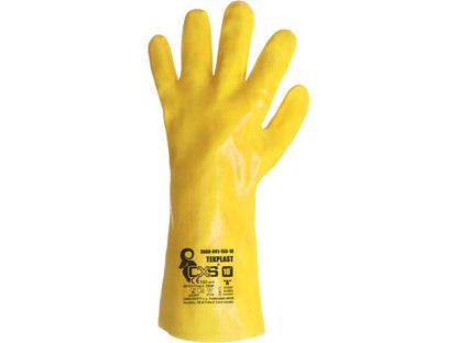 GANTS TEKPLAST, RÉSISTANTS À L'ACIDE, JAUNE, TAILLE 10 