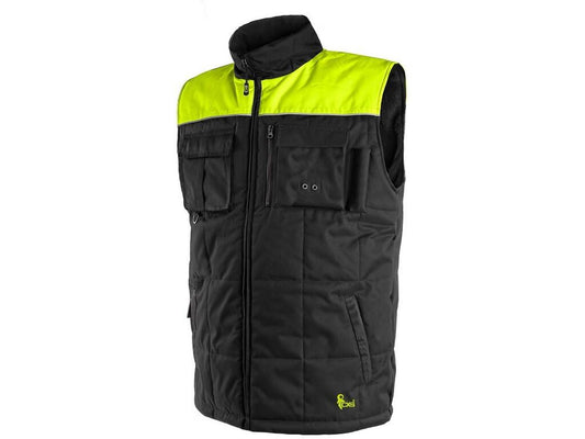 VEST CXS SEATTLE, WINTER, MEN'S, BLACK-YELLOW