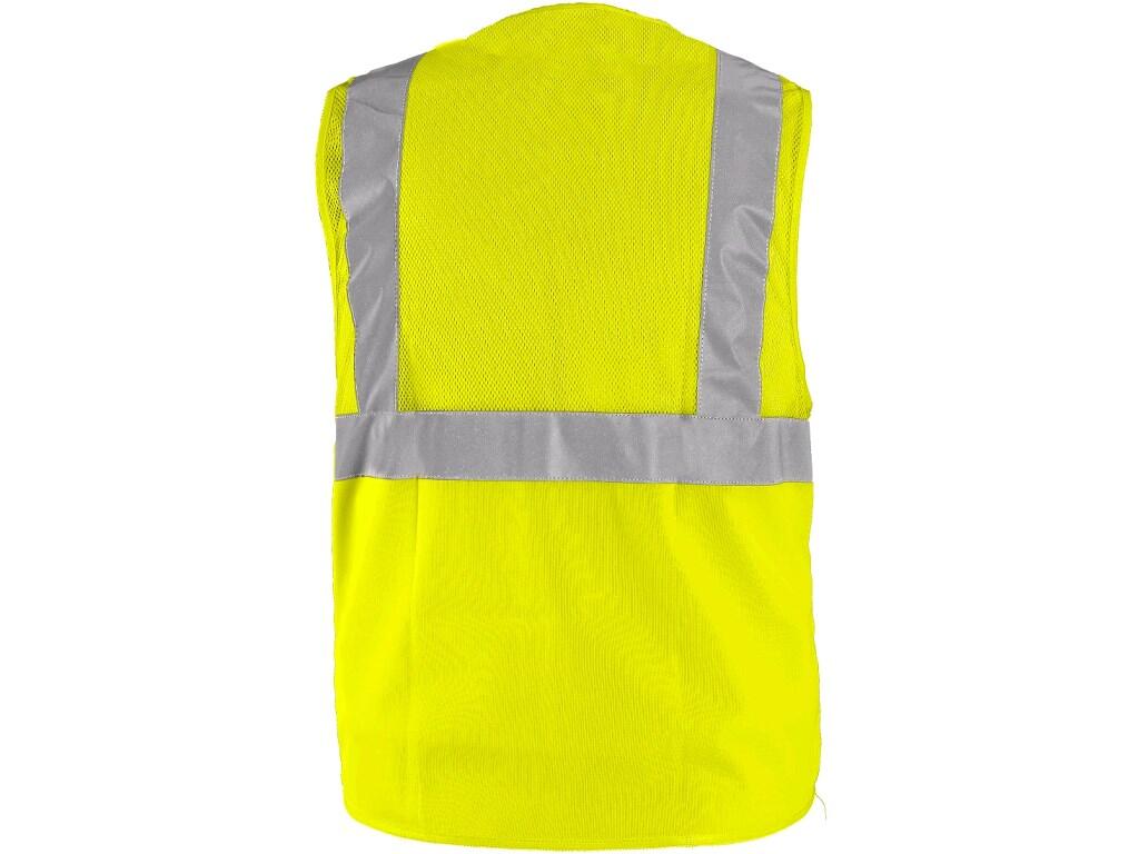 HIGH VISIBLE VEST DORSET, MESH, MEN'S, YELLOW