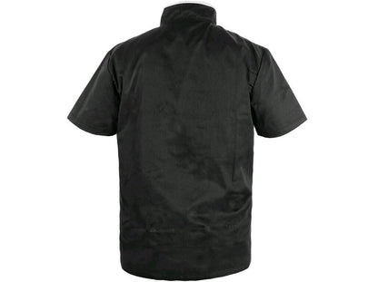 CHEF´S JACKET WITH SHORT SLEEVE, MEN´S, BLACK-WHITE