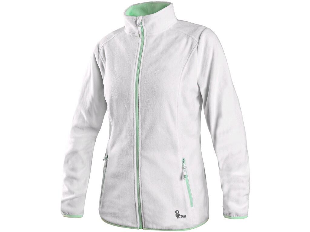 SWEAT-SHIRT CXS GRANBY DAME, FEMME, BLANC-VERT 