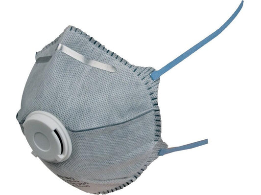 PARTICULATE RESPIRATOR SPIRO P2, MOULDED WITH VALVE AND ACTIVE CARBON