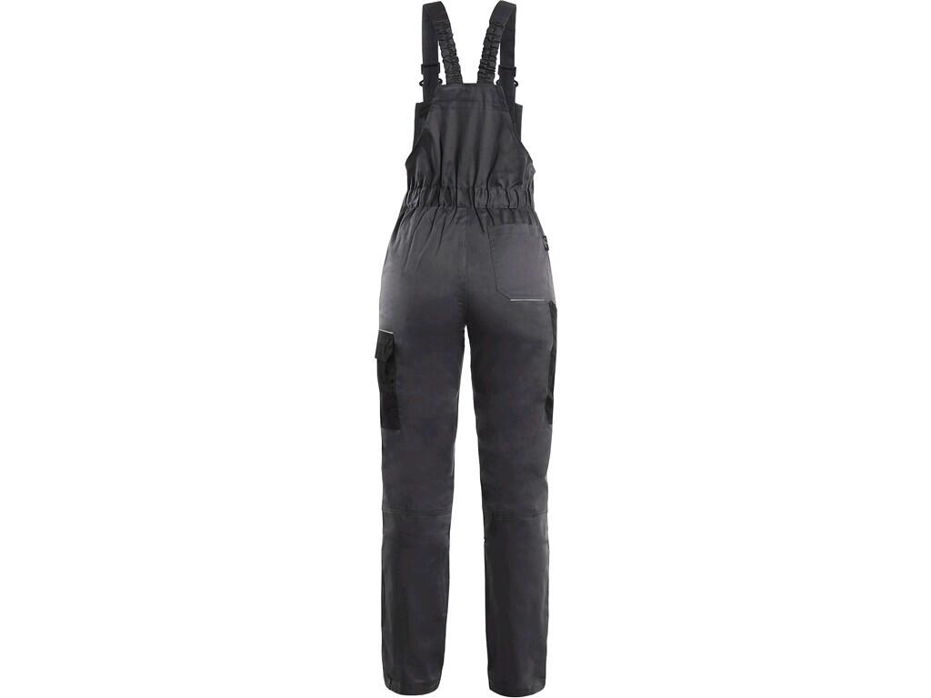 TROUSERS WITH BIB CXS PHOENIX HEKATE, LADIES’, GREY-BLACK