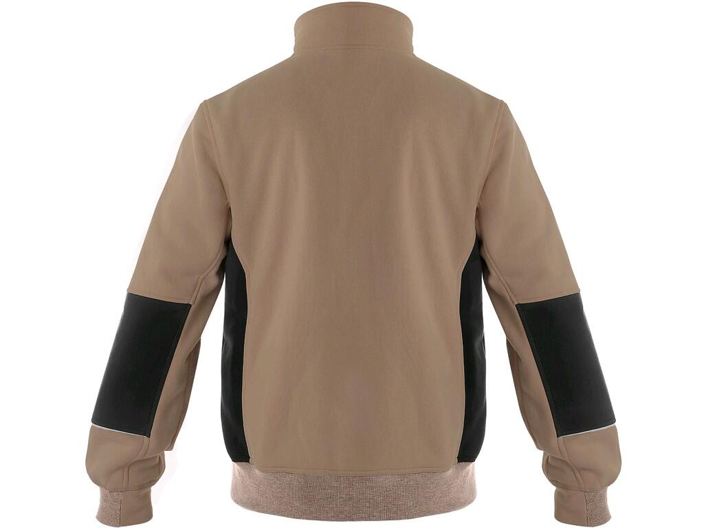 SWEATSHIRT CXS TEXAS, HERREN, BEIGE-SCHWARZ 