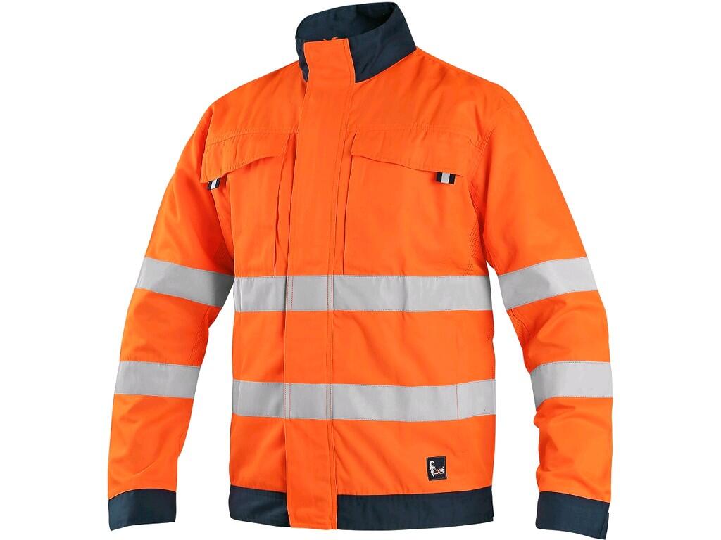 JACKET CXS HALIFAX, HIGH VISIBLE, MEN'S, ORANGE-BLUE