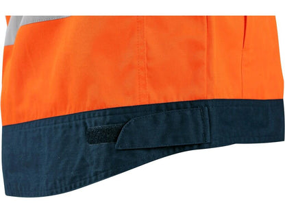 JACKET CXS HALIFAX, HIGH VISIBLE, MEN'S, ORANGE-BLUE