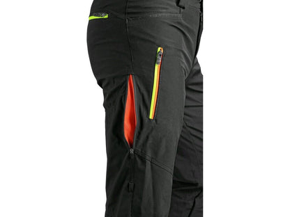 TROUSERS CXS AKRON, SOFTSHELL, BLACK S HV YELLOW/ORANGE ACCESSORIES