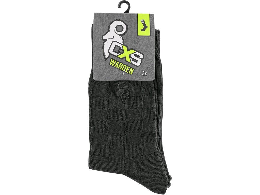 CHAUSSETTES CXS WARDEN, NOIRES, 3 PAIRES 