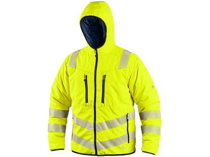 VESTE CXS CHESTER, HAUTE VISIBLE, DOUBLE FACE, JAUNE - BLEU 