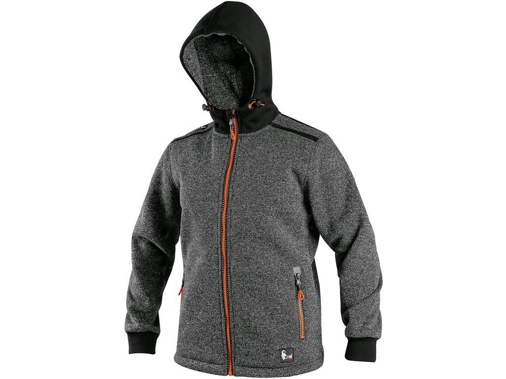 VESTE CXS INDIANAPOLIS, ENFANT, GRIS FONCÉ-ORANGE 