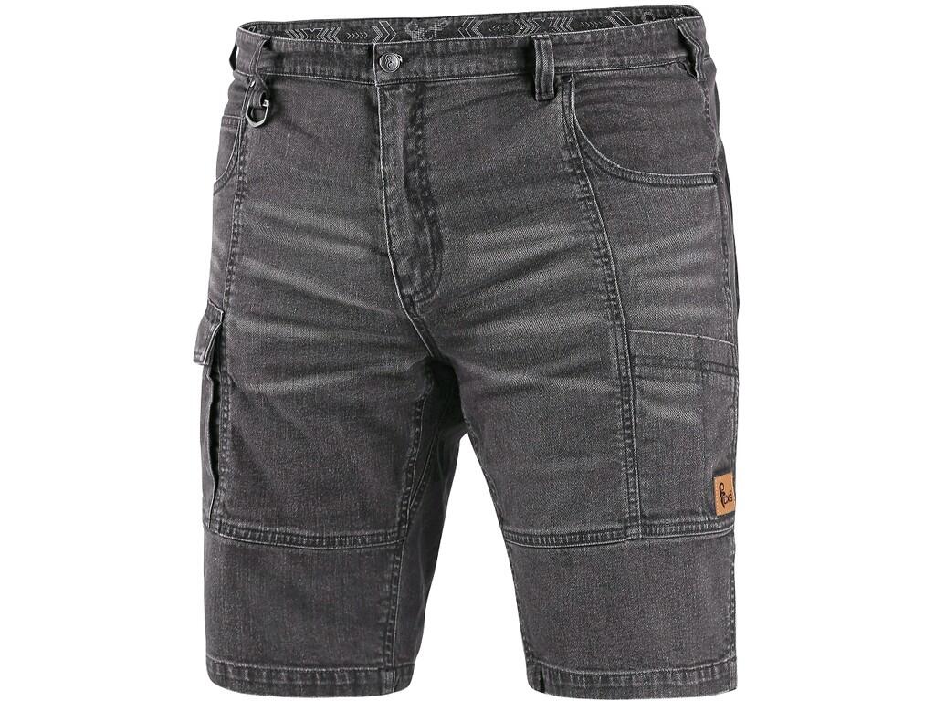 SHORTS DENIM CXS MURET, DA UOMO, GRIGIO-NERO 