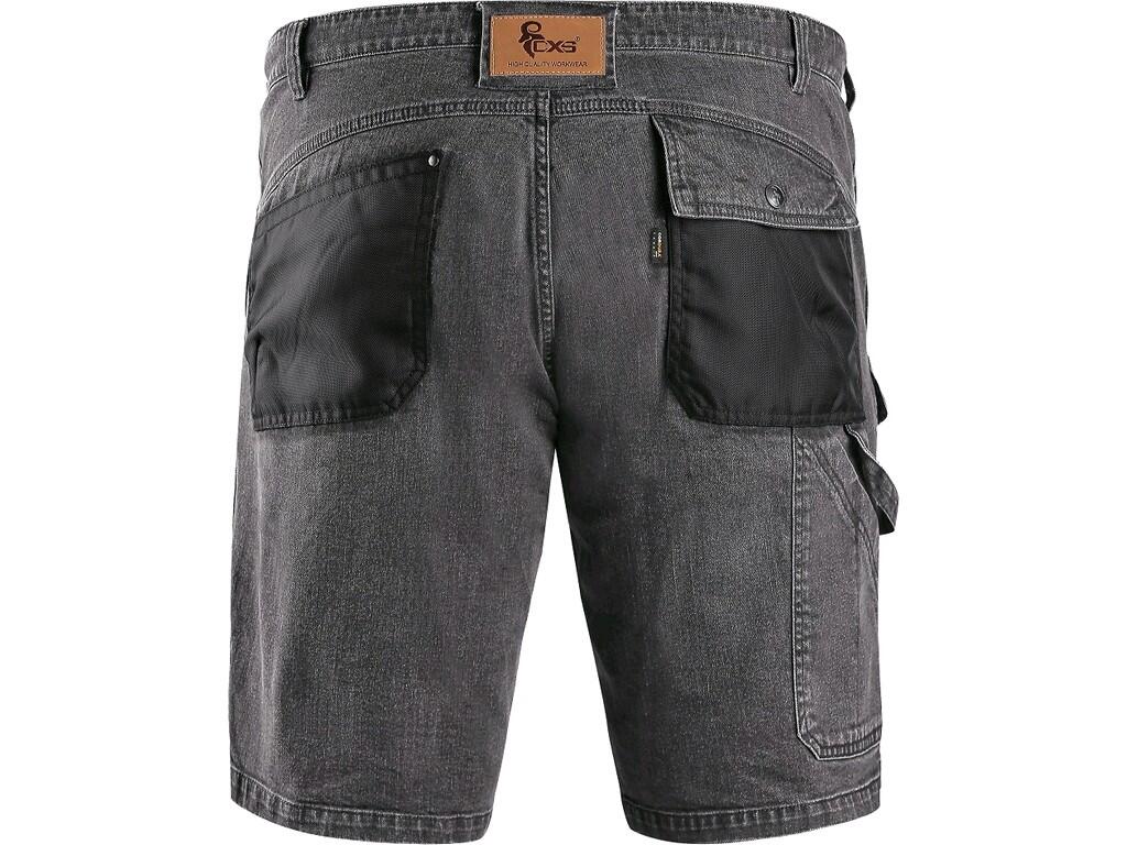 SHORTS DENIM CXS MURET, DA UOMO, GRIGIO-NERO 