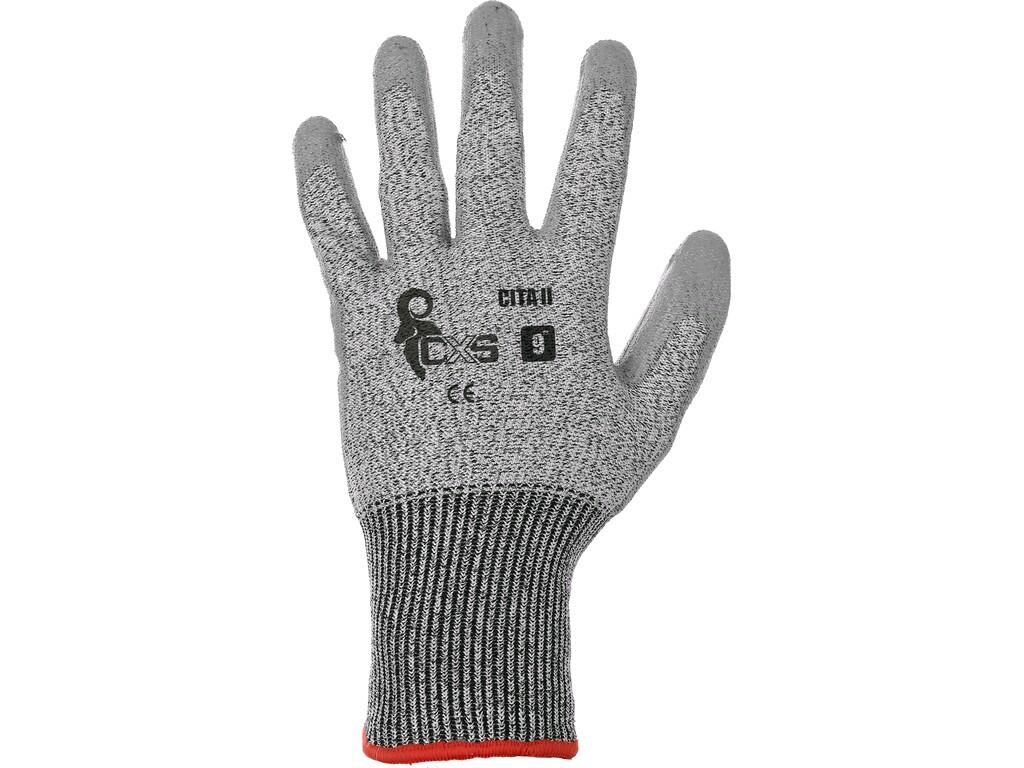 GANTS RÉSISTANTS AUX COUPURES CITA II, ANTI COUPE, GRIS 