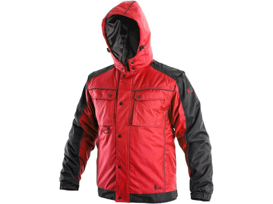 VESTE REMBOURRÉE POUR HOMMES 2EN1 IRVINE, HIVER, HOMME, ROUGE-NOIR 