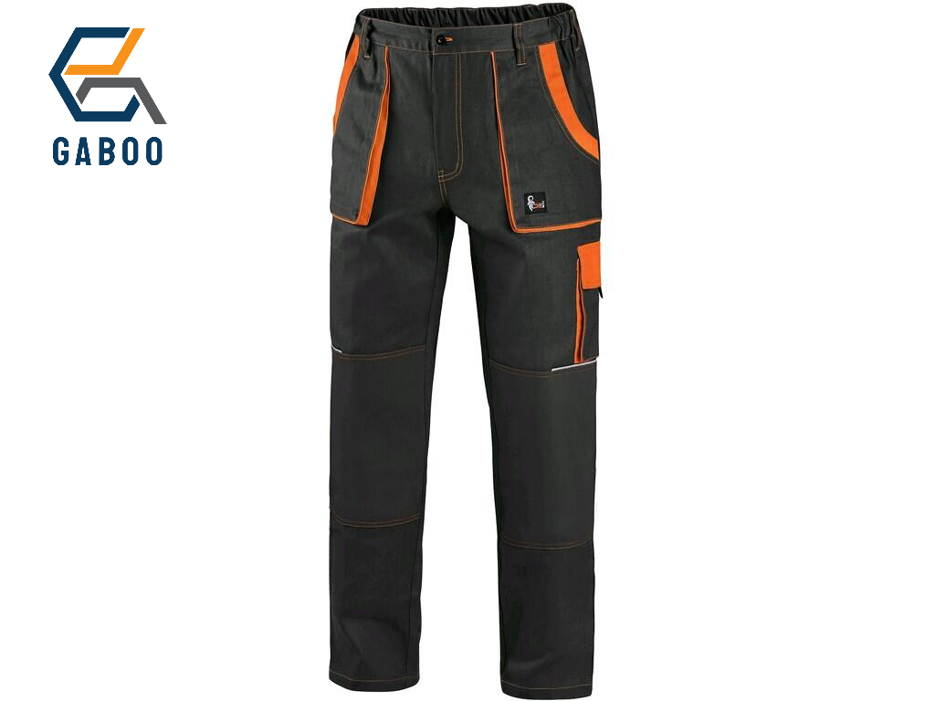 PANTALON DE TRAVAIL CXS LUXY JOSEF, HOMME, NOIR-ORANGE 