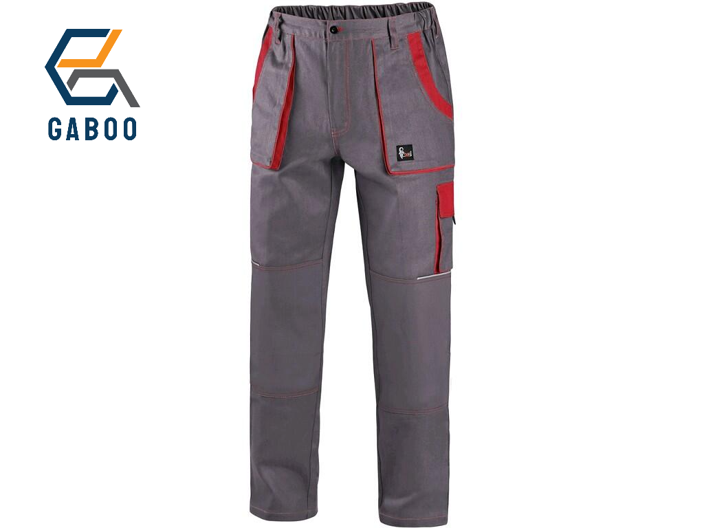 PANTALON DE TRAVAIL CXS LUXY JOSEF, HOMME, GRIS-ROUGE 