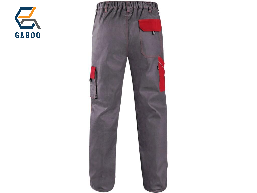 PANTALON DE TRAVAIL CXS LUXY JOSEF, HOMME, GRIS-ROUGE 