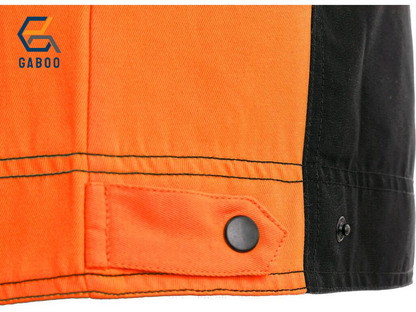 JACKET SIRIUS BRIGHTON, BLACK-ORANGE