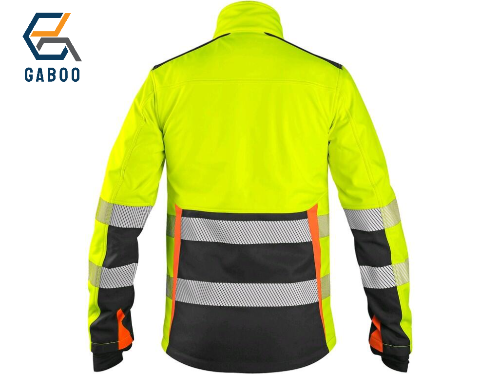 JACKET CXS BENSON, HIGH VISIBLE, SOFTSHELL, YELLOW-BLACK