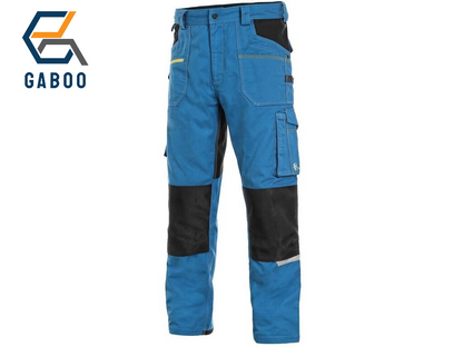 WORKING TROUSERS CXS STRETCH, MEN´S, BRIGHT BLUE-BLACK
